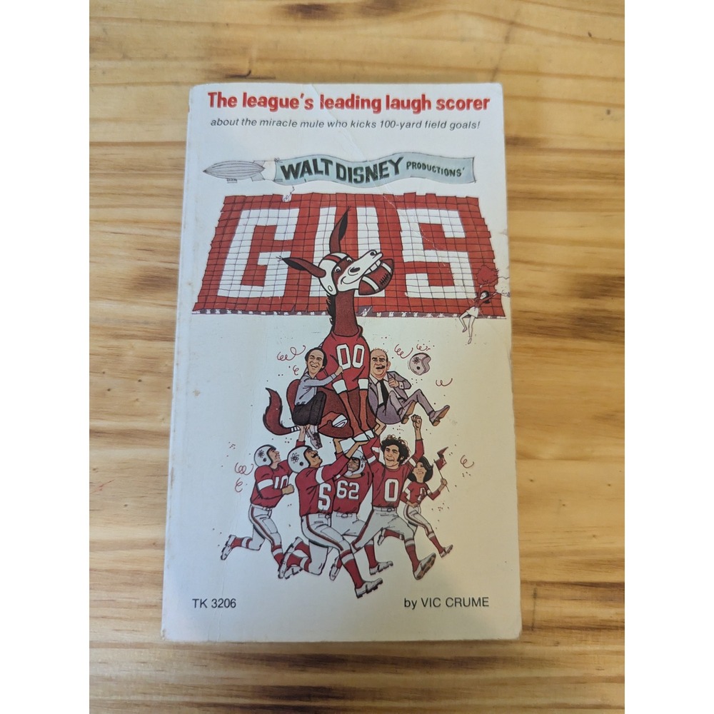 Gus by Vic Crume 1976 Vintage Disney Scholastic‎ Paperback Book TK 3206 Football